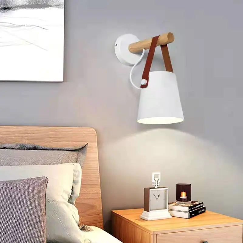 Macaron Table Lamp, Wooden Wall Light, Lighting Fixture