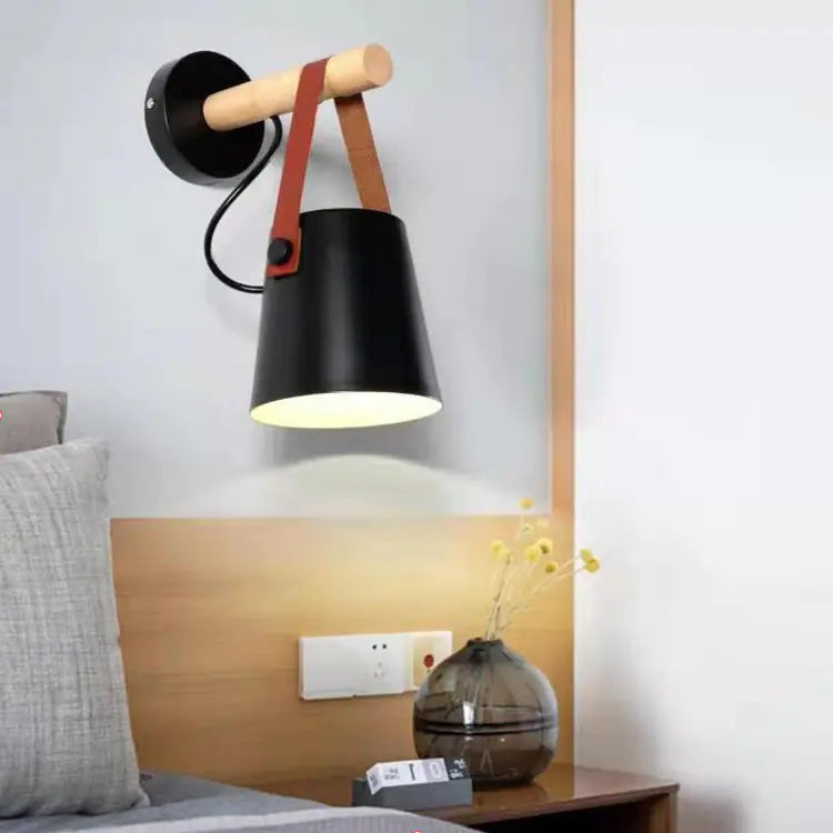 Macaron Table Lamp, Wooden Wall Light, Lighting Fixture