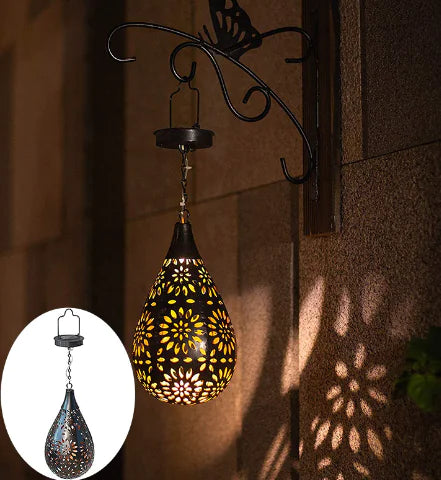 Outdoor Solar Daisy Water Drop Lights (One Set)